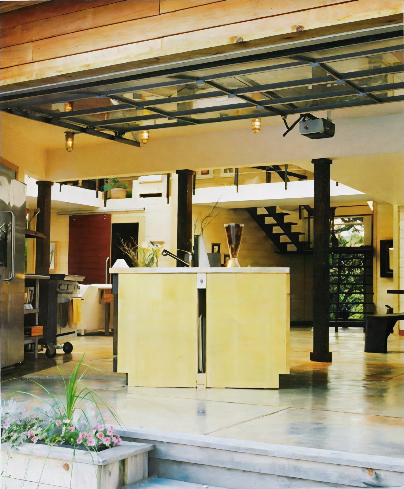 Kitchen through the garage door